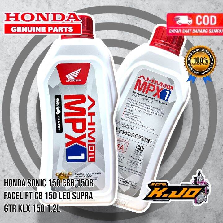 OLI MESIN MPX1 1,2L honda SONIC 150 CBR 150R FACELIFT CB 150 LED SUPRA
