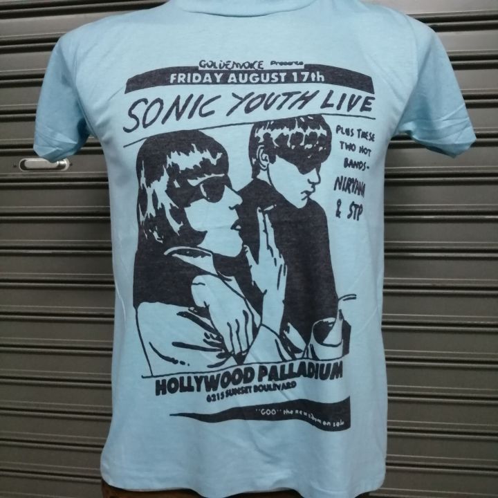 เสื้อ​วง​Nirvana Sonic Youthผ้า​บาง​