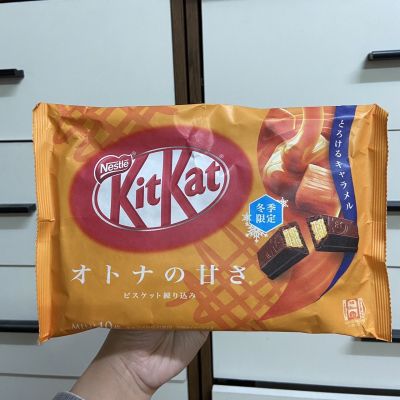 KitKat Mini Caramel คิทแคทมินิรสคาราเมล นำเข้าจากประเทศญี่ปุ่น