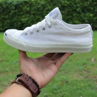 ส่งฟรี รองเท้า White Converse Jack Purcell Low Japan Edition 2008 Canvas Shoes 38.5 EU US 5.5 Pre-owned Authentic