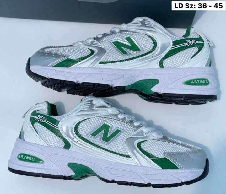 รองเท้าnew-balance-530-abzorb-size36-45-running-white-gold-รองเท้าวิ่งผู้ชาย-รองเท้าวิ่งผู้หญิง-รองเท้าออกกำลังกาย-รองเท้าผ้าใบ