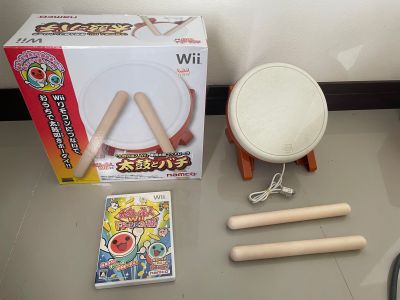 Taiko Wii original กลองไทโกะ สำหรับเครื่อง wii ของแท้มือสอง
