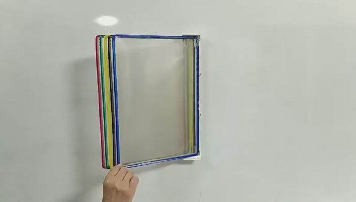 Wall-Mounted Flip-Leaf Information Rack File Rack A4 Standard Homework ...