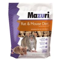 Mazuri Rat &amp; Mouse มาซูริ อาหารหนูแรท หนูเม้าซ์ สูตรผัก เม็ดใหญ่ ลดกลิ่นมูล เสริมวิตามินอี (0.9kg