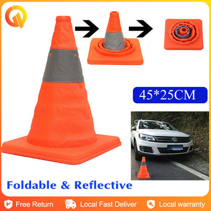MultiPurpose Portable Folding Safety Foldable Traffic Cone Collapsible Orange Road Safety Cone