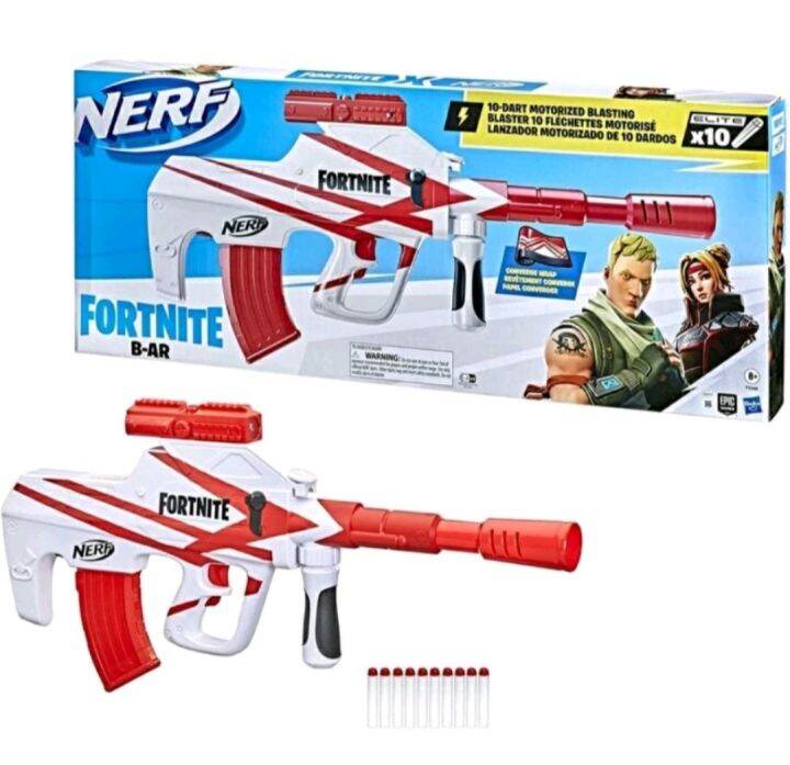 New Fortnite Nerf Gun BASR L Blaster Foam Dart Guns Boys Toy Sniper Rifle