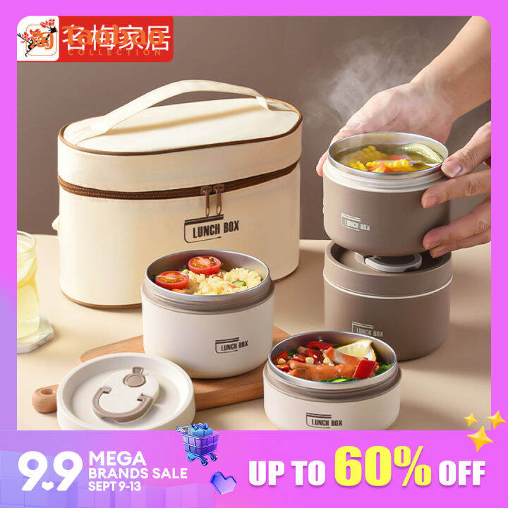 316 Stainless Steel Insulated Lunch Box Office Worker Women Portable