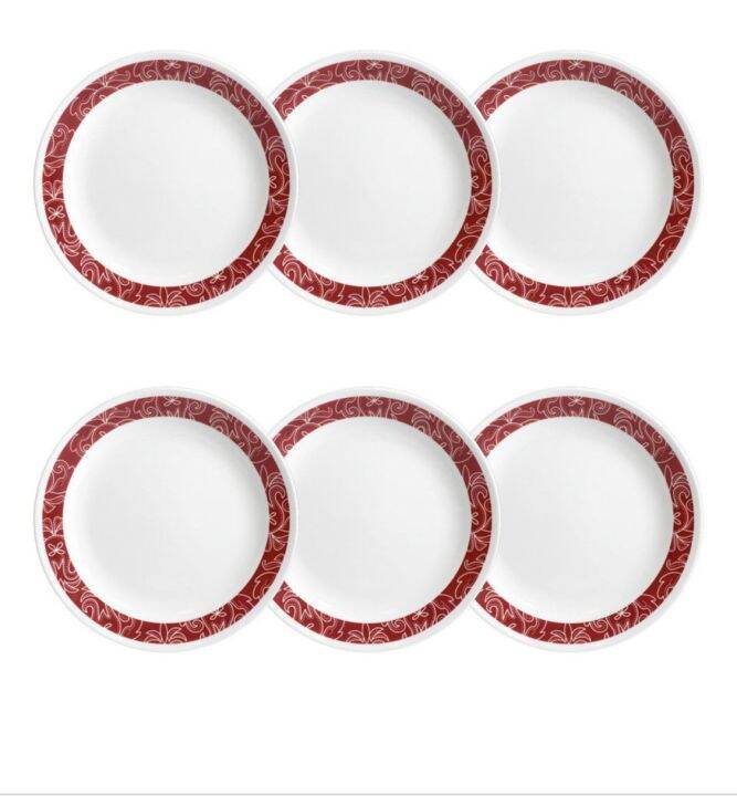 Corelle Bandhani Luncheon Lunch Plate (ready stock) Lazada