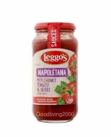 (Free shipping) Leggos Napoletana with Chunky Tomato &amp; Herbs 500 g เลกโกส์ ซอสราดพาสต้า สกาเก็ตตี้ รสนาโปเลตานา มะเขือเทศ ผสมสมุนไพร 500 กรัม