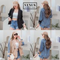 ?️
Jeans Suite เสื้อคลุมสูทแต่งผ้ายีนเนื้อดี