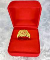 R01แหวนทองหุ้มดอกพิกุล งานฟรีไซร้ปรับได้ตามขนาดนิ้ว งานสวยเหมือนของจริงมาก ใส่ทนไม่แพ้ไม่คัน เคลือบหนาพิเศษ