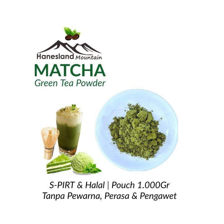 Matcha Powder 1Kg Bubuk Matcha Green Tea Murni Original Hanesland ...