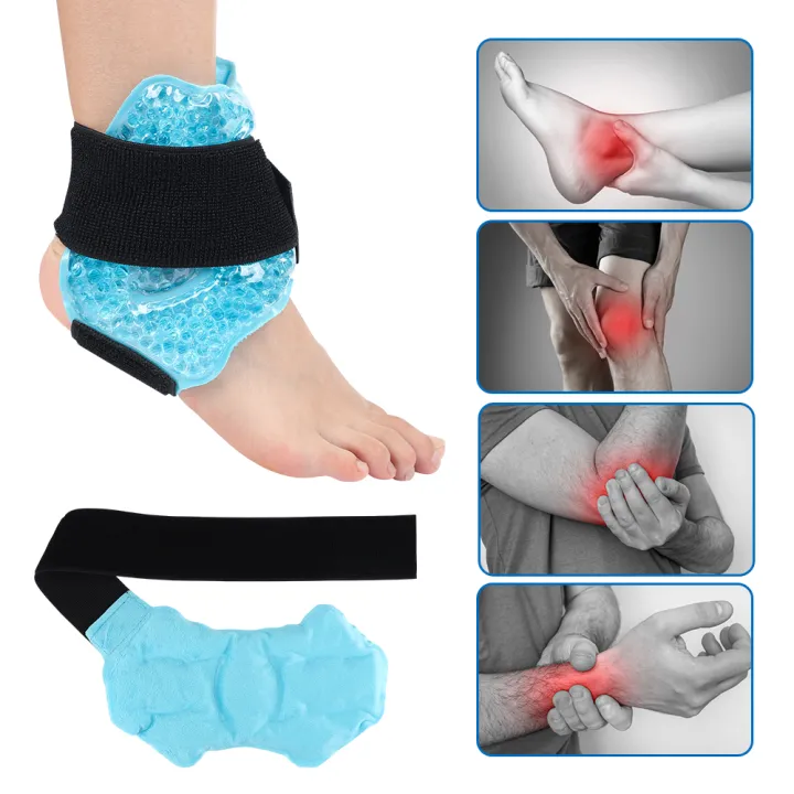 Ankle Ice Heat Pack Reusable Hot Cold Compress Knee Elbow Wrist Foot Ice Wrap Sports Cold Pack