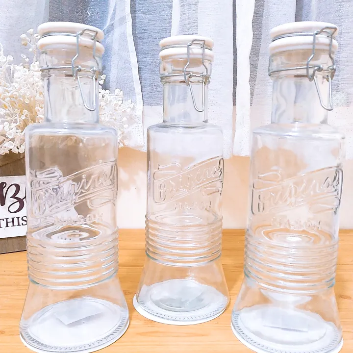 1 Liter Airtight Glass Pitcher with Ceramic Lid Lazada PH