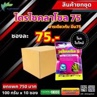 ยกแพค 10 ซอง ไตรไซคลาโซล สารเดียวกับ บีม 75 100 g. ยาเชื้อรา สารป้องกันกำจัดโรคพืช (ไตรไซคลาโซล) ใบไหม้ ในนาข้าว และ โรคพืชต่างๆ