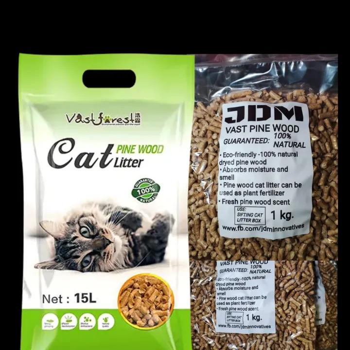 Vast Forest Pine Wood Cat Litter 1kg REPACKED Lazada PH