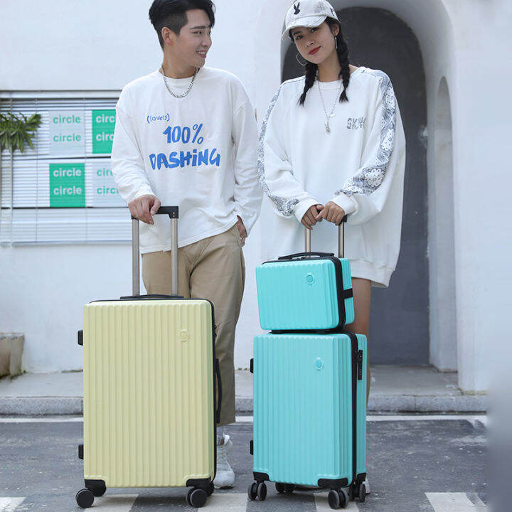 New 14"20"24 Inch Lady's Carryon 2 Pieces Travel Cabin Suitcase Sets With Silent Wheels Trolley