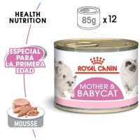 Royal Canin Mother &amp; Baby Cat 12 กระป๋อง (195 กรัม/กระป๋อง) อาหารเปียก อาหารแมว มูสนิ่ม สำหรับลูกแมวและแม่แมว