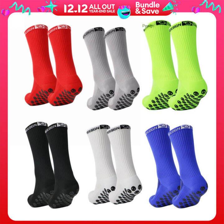 TAntiSlip Grip Socks Powerful Grip Football Socks Breathable Mens