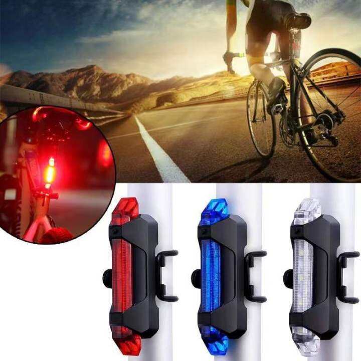 ESLNF 5 Colours Bicycle Taillights USB bike Tail Light Rechargeable