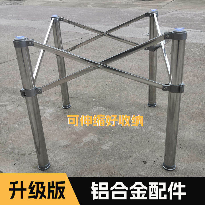 Stainless Steel round Table Stand Folding round Table Tripod Table Leg
