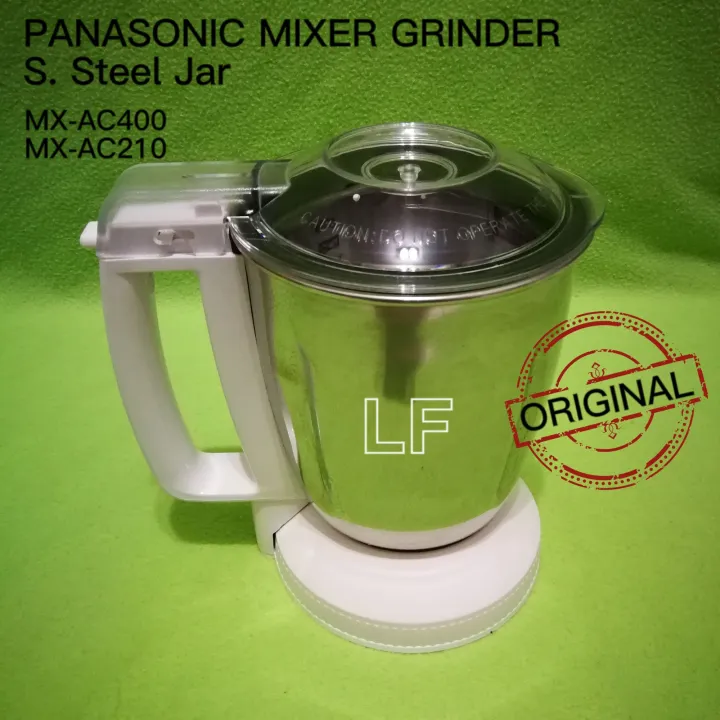 [SPARE PART]PANASONIC 4 JARS MIXER GRINDER MXAC400 / MXAC210S ORIGINAL SPARE PART (S.Steel Jar