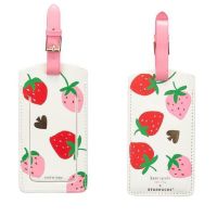 Starbucks Strawberries and spades Luggage Tag แท้?