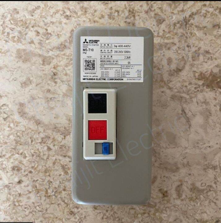 mitsubishi-ms-t10pm-magnetic-starter-ชุดแมกเนติก-ยี่ห้อ-ms-t10pm-รับประกันสินค้า-1ปี-คอยน์-japan-electric-ac200-240v-ac380-440v-ms-t10pm
