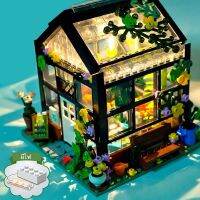 เซ็ทตัวต่อร้านดอกไม้ มีไฟ Modern Building Flower Shop with lighting Blocks Figure Blocks toys for girl kids