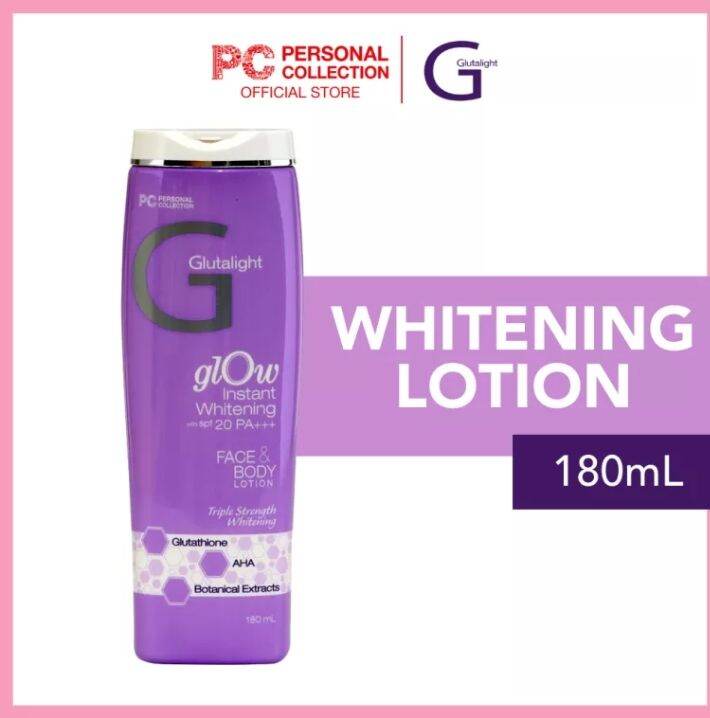 Gluta Glow Instant Whitening Face & Body Lotion 180ml by Personal Collection Lazada PH