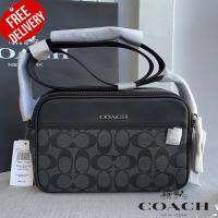 กระเป๋าผู้ชาย COACH รุ่น GRAHAM CROSSBODY IN SIGNATURE CANVAS C4149 ออก Shop USA รับประกันของแท้ 100%