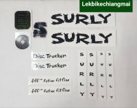 สติ๊กเกอร์ Surly Disc Trucker decal set headbadge Black MA2617