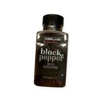 Kirkland Signature Whole   Black Peppercorn 400g. พริกไทยดำแบบเม็ด สำหรับเพิ่มรสชาติอาหาร 400 กรัม