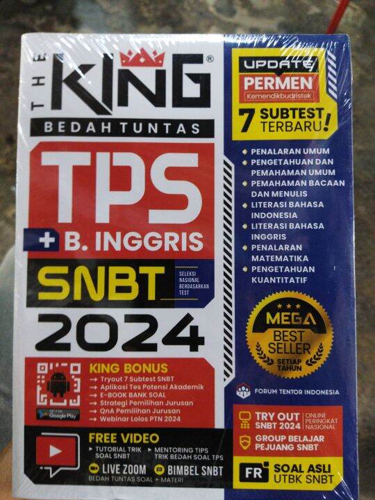 BUKU THE KING BEDAH TUNTAS TPS B INGRIS SNBT 2024 | Lazada Indonesia