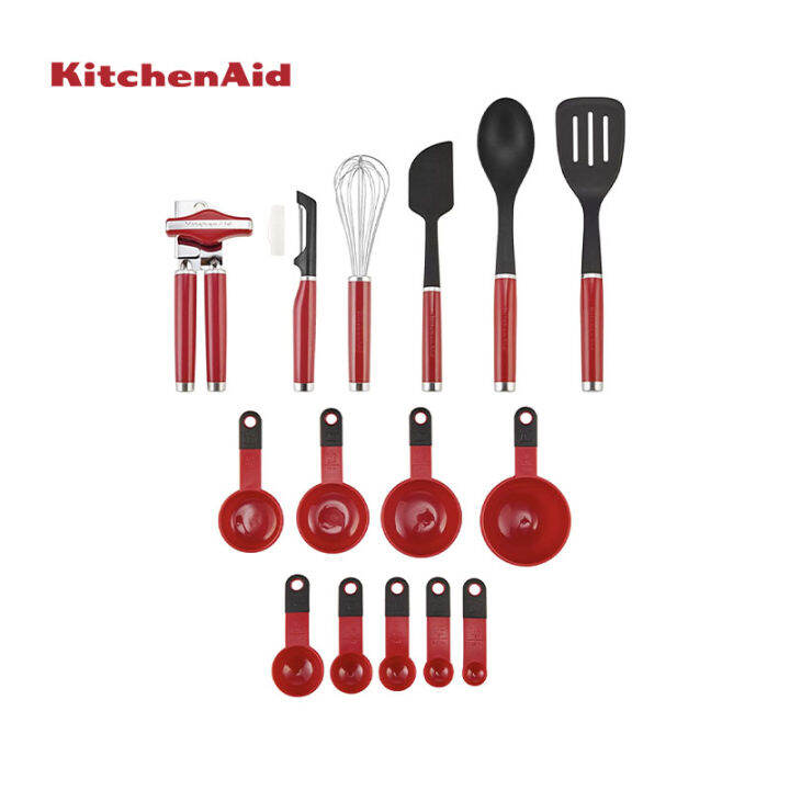KitchenAid 15piece Kitchen Utensil Set Empire Red Lazada