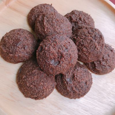 🍫คุกกี้นิ่มคีโต🍫Keto Soft Double Chocolate Cookies คุกกี้ไร้แป้ง ไร้น้ำตาลทราย ไม่มีไขมันทรานส์ ใช้น้ำตาลหล่อฮังก๊วย