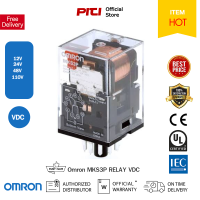 Omron รีเลย์ MKS3P Relay VDC 11 ขา รีเลย์ใช้งานทั่วไปชนิดหน้าสัมผัส 3PDT พิกัดโหลด 10A, 28DC  (มีตัวบอกสถานะ)