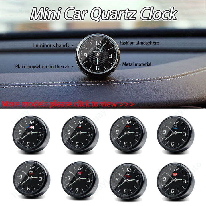 Luminous Mini Car Quartz Clock for Instrument Panel Air Outlet Any