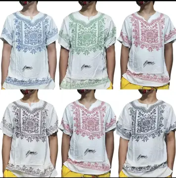 Boho Style 3D Print T-shirts Women's V-neck Short-sleeve Tops