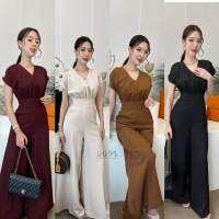 Thicha Jumpsuit (จั้มสูทขายาวเอวสูง)