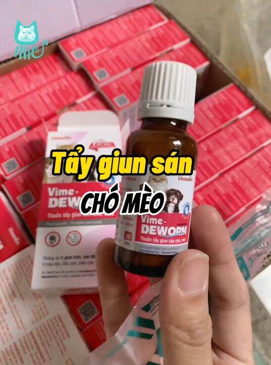 Vime-Deworm Tẩy Giun Sán Chó Mèo (dùng được Cho Chó Mèo Con) | Lazada.vn