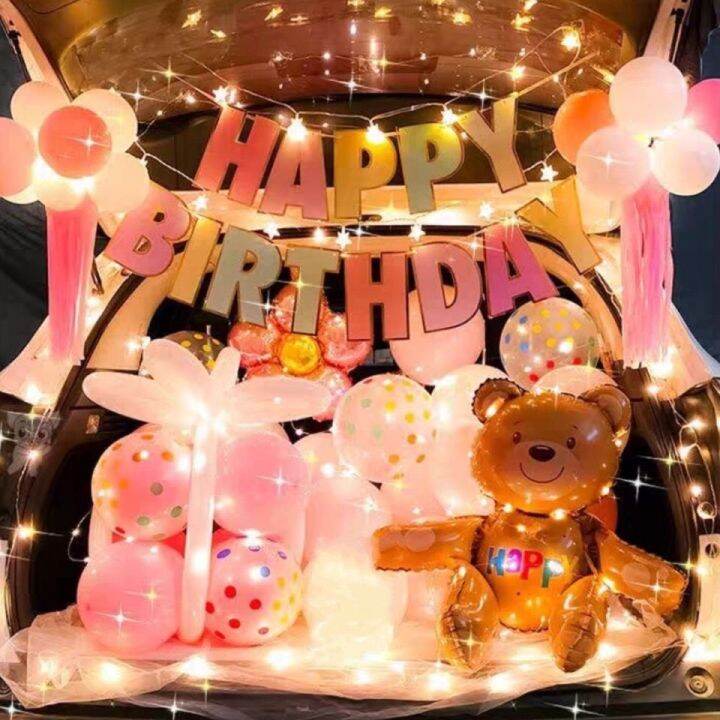 Car Trunk Surprise Trunk Proposal Layout Creative Romantic Birthday