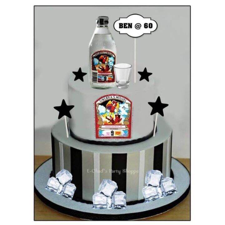 Gin ginebra cake topper set! | Lazada PH