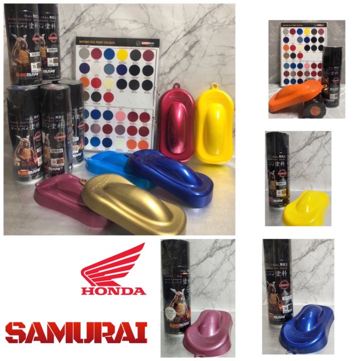 สีสเปรย์ซามูไร-samurai-honda-สีดีคุณภาพสูง-มีหลายสีให้เลือก