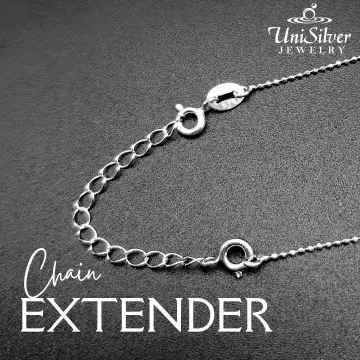 Nostrand Sterling Silver 3mm Necklace Extender Chain 1, 2, 3, India | Ubuy