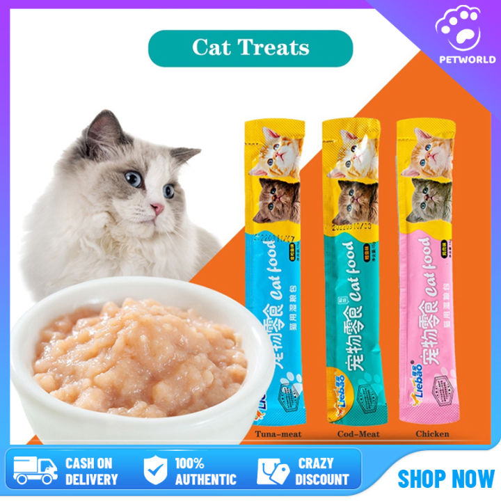 【In Stock】15g Cat Treats Fresh Wet Food Pet Snacks Fattening Snacks Cat ...