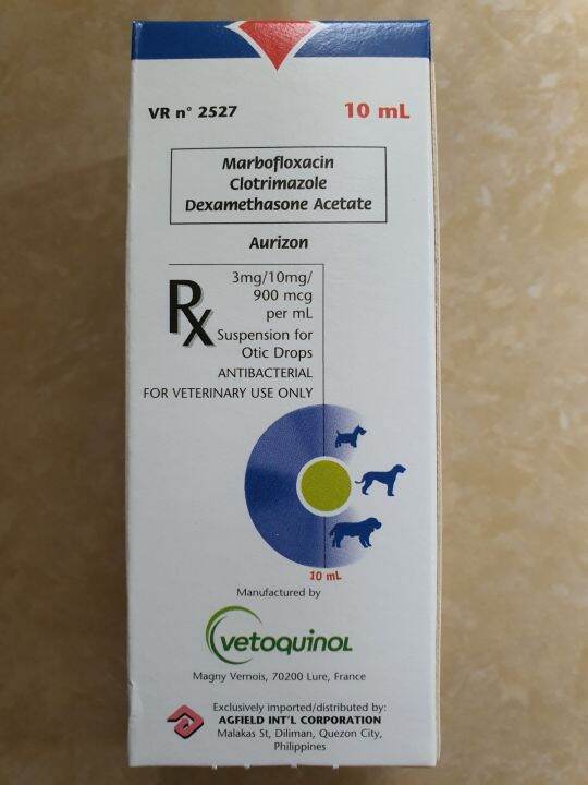 EAR DROPS AURIZON 10ml Otitis for Dogs and Cats Lazada PH