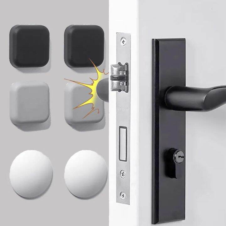 Silicone Door Stopper Wall Protector Door Handle Bumpers Wall Mat Self