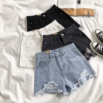 Denim Shorts for Women High Waist Solid Summer 2021 New Korean