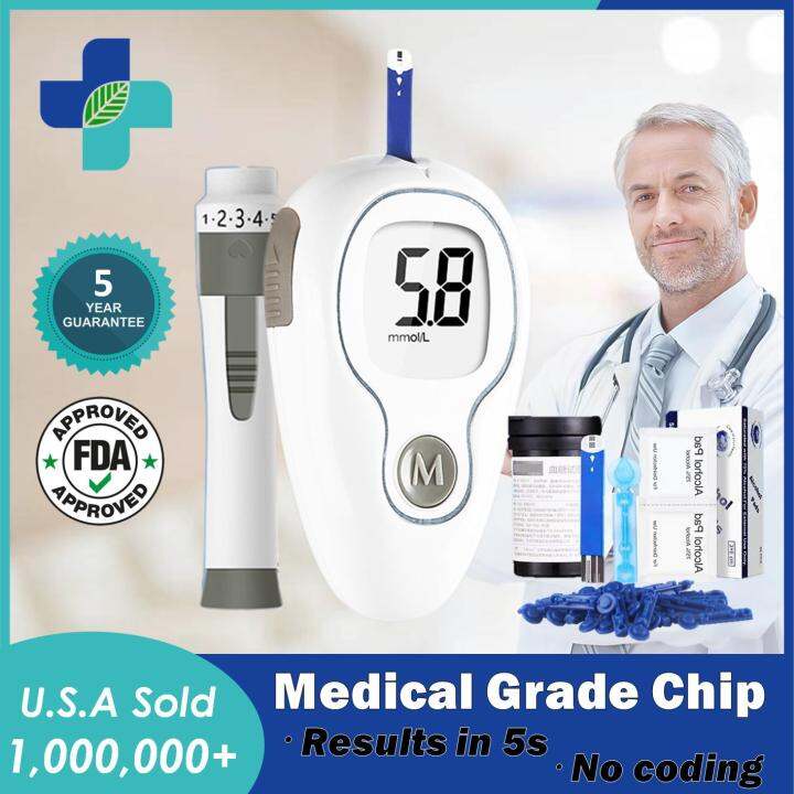 Blood Sugar Test Kit Glucose Monitor Set with Lancets